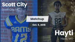 Matchup: Scott City High vs. Hayti  2018