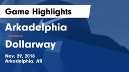 Arkadelphia  vs Dollarway  Game Highlights - Nov. 29, 2018