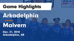 Arkadelphia  vs Malvern  Game Highlights - Dec. 21, 2018