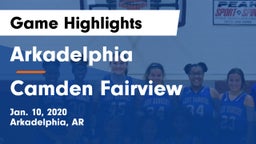 Arkadelphia  vs Camden Fairview  Game Highlights - Jan. 10, 2020