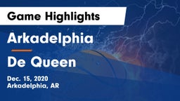 Arkadelphia  vs De Queen  Game Highlights - Dec. 15, 2020