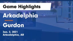 Arkadelphia  vs Gurdon  Game Highlights - Jan. 2, 2021