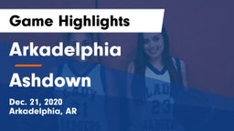 Arkadelphia  vs Ashdown  Game Highlights - Dec. 21, 2020