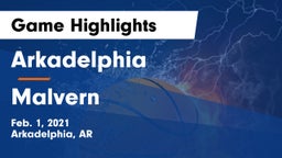 Arkadelphia  vs Malvern  Game Highlights - Feb. 1, 2021