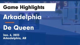 Arkadelphia  vs De Queen  Game Highlights - Jan. 6, 2023