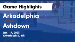 Arkadelphia  vs Ashdown  Game Highlights - Jan. 17, 2023
