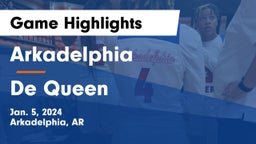 Arkadelphia  vs De Queen  Game Highlights - Jan. 5, 2024