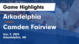 Arkadelphia  vs Camden Fairview  Game Highlights - Jan. 9, 2024