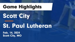 Scott City  vs St. Paul Lutheran  Game Highlights - Feb. 14, 2024