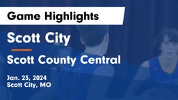 Scott City  vs Scott County Central  Game Highlights - Jan. 23, 2024