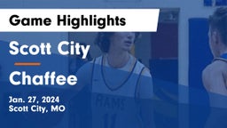 Scott City  vs Chaffee  Game Highlights - Jan. 27, 2024