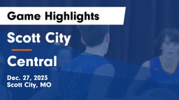 Scott City  vs Central  Game Highlights - Dec. 27, 2023