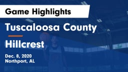 Tuscaloosa County  vs Hillcrest  Game Highlights - Dec. 8, 2020