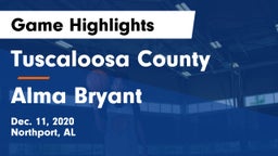 Tuscaloosa County  vs Alma Bryant  Game Highlights - Dec. 11, 2020