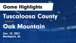 Tuscaloosa County  vs Oak Mountain  Game Highlights - Jan. 15, 2021