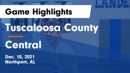 Tuscaloosa County  vs Central  Game Highlights - Dec. 10, 2021
