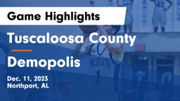 Tuscaloosa County  vs Demopolis  Game Highlights - Dec. 11, 2023
