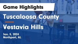 Tuscaloosa County  vs Vestavia Hills  Game Highlights - Jan. 5, 2024