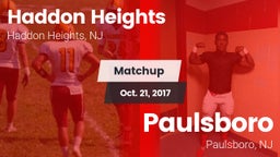 Matchup: Haddon Heights High vs. Paulsboro  2017