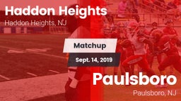 Matchup: Haddon Heights High vs. Paulsboro  2019