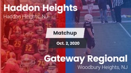 Matchup: Haddon Heights High vs. Gateway Regional  2020