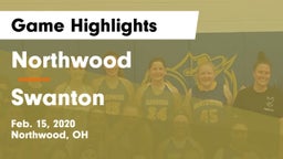 Northwood  vs Swanton  Game Highlights - Feb. 15, 2020
