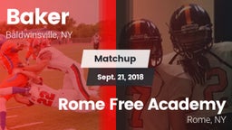 Matchup: Baker  vs. Rome Free Academy  2018