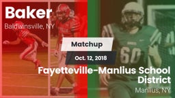 Matchup: Baker  vs. Fayetteville-Manlius School District  2018