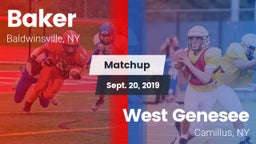 Matchup: Baker  vs. West Genesee  2019