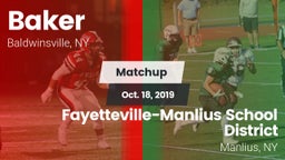 Matchup: Baker  vs. Fayetteville-Manlius School District  2019
