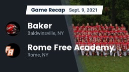 Recap: Baker  vs. Rome Free Academy  2021