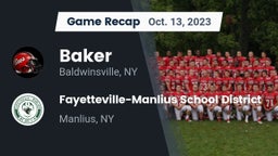 Recap: Baker  vs. Fayetteville-Manlius School District  2023