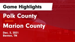 Polk County  vs Marion County  Game Highlights - Dec. 3, 2021