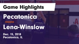 Pecatonica vs Lena-Winslow  Game Highlights - Dec. 15, 2018