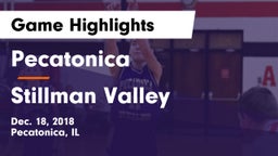 Pecatonica vs Stillman Valley  Game Highlights - Dec. 18, 2018