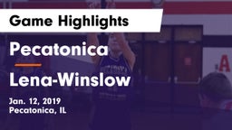 Pecatonica vs Lena-Winslow  Game Highlights - Jan. 12, 2019