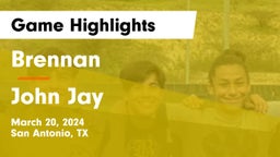 Brennan  vs John Jay  Game Highlights - March 20, 2024