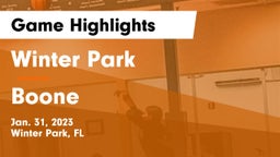 Winter Park  vs Boone  Game Highlights - Jan. 31, 2023