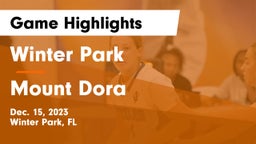 Winter Park  vs Mount Dora  Game Highlights - Dec. 15, 2023