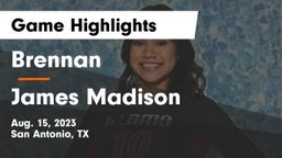 Brennan  vs James Madison  Game Highlights - Aug. 15, 2023