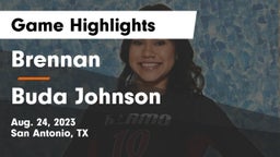 Brennan  vs Buda Johnson Game Highlights - Aug. 24, 2023