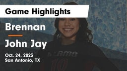 Brennan  vs John Jay  Game Highlights - Oct. 24, 2023