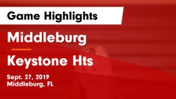 Middleburg  vs Keystone Hts Game Highlights - Sept. 27, 2019