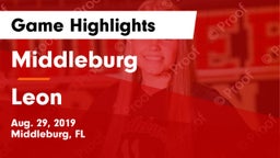 Middleburg  vs Leon  Game Highlights - Aug. 29, 2019
