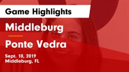 Middleburg  vs Ponte Vedra Game Highlights - Sept. 10, 2019