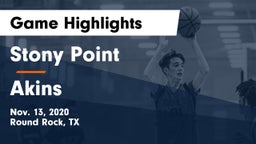 Stony Point  vs Akins  Game Highlights - Nov. 13, 2020