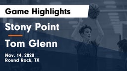 Stony Point  vs Tom Glenn  Game Highlights - Nov. 14, 2020