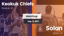 Matchup: Keokuk Chiefs vs. Solon  2017