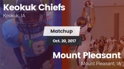 Matchup: Keokuk Chiefs vs. Mount Pleasant  2017