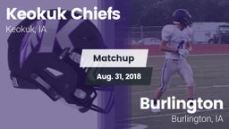 Matchup: Keokuk Chiefs vs. Burlington  2018